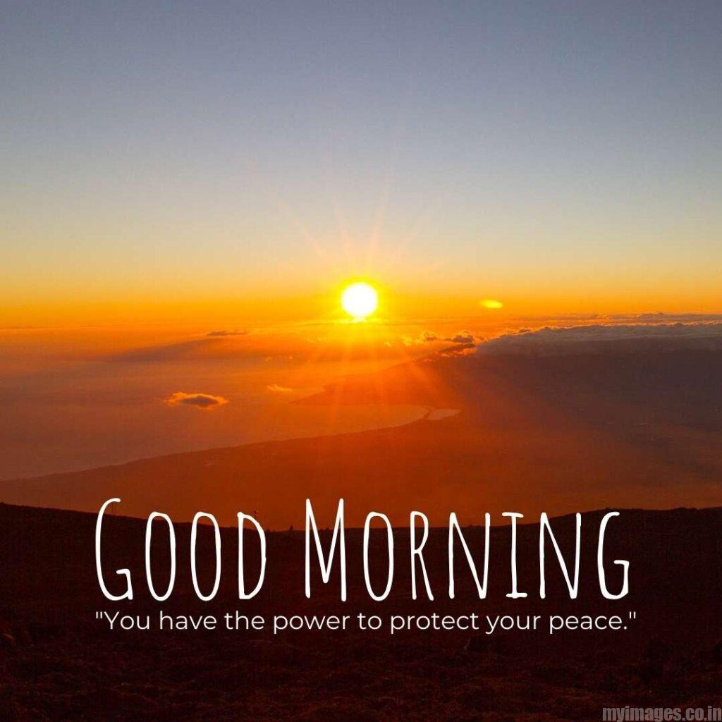 A Tricolour Effect of The Black Land, Orange Sun Light nad Grey Sky in the Sunrise in the Morning